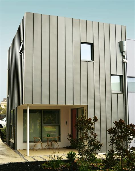 Single Lock Standing Seam (Zinc) | House cladding, Building cladding, Zinc cladding