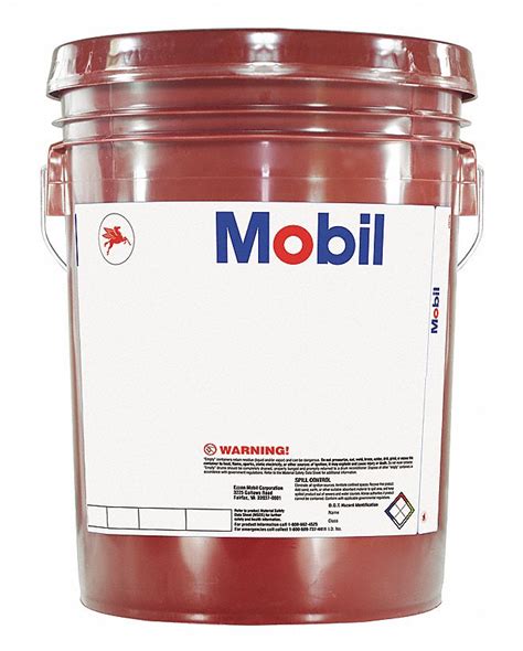 MOBIL Mineral Hydraulic Oil, 5 gal Pail, ISO Viscosity Grade : 46 ...