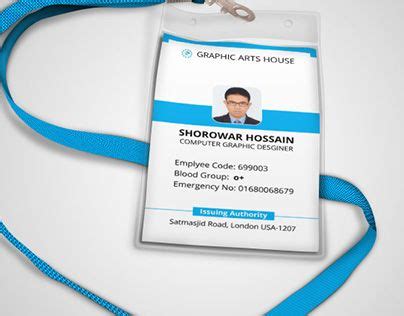 16 Employee badge design ideas | badge design, employee id card, card ...