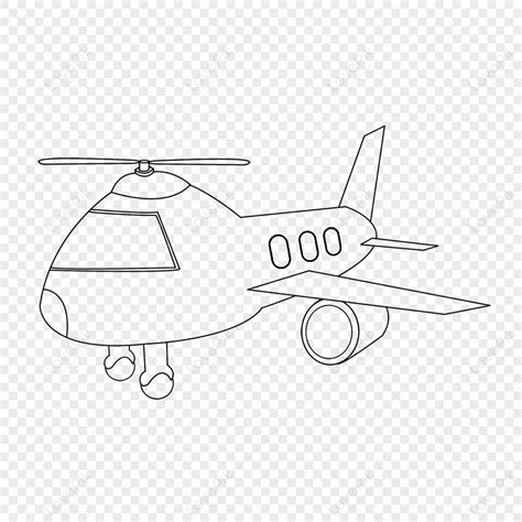 Cute Aviation Airplane Clipart Black And White,aircraft,traffic PNG Transparent Image And ...