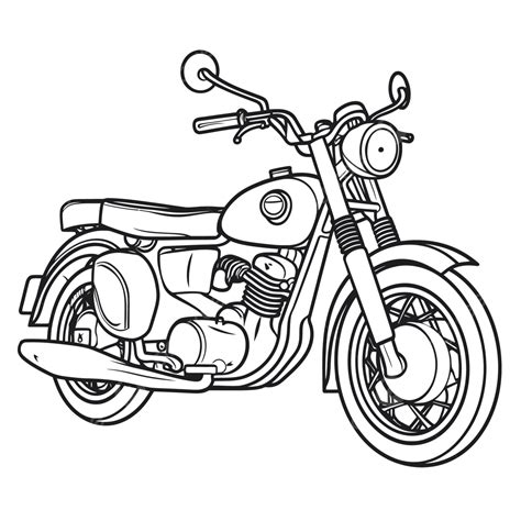 Coloring Pages Motorcycle For Boys Elegant Motorcycle Coloring Pages Free Clip Art At Outline ...
