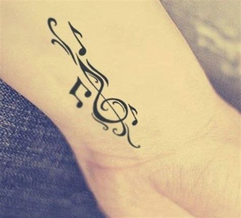 115 Creative Musical Note Tattoo Designs – Body Art Guru