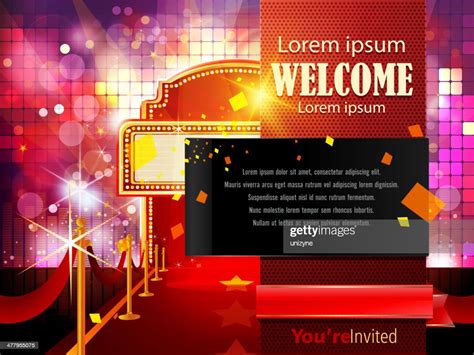 Entertainment Background With Copy Space High-Res Vector Graphic ...