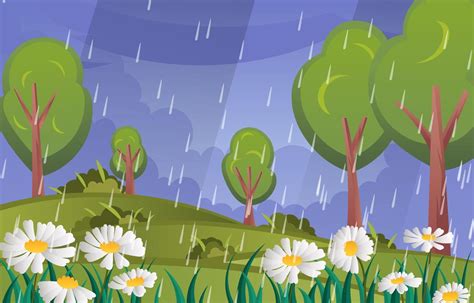 Spring Shower Background Concept 6900917 Vector Art at Vecteezy