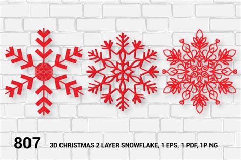 Christmas Ornament Snowflake SVG 807 Graphic by kamrun82 · Creative Fabrica