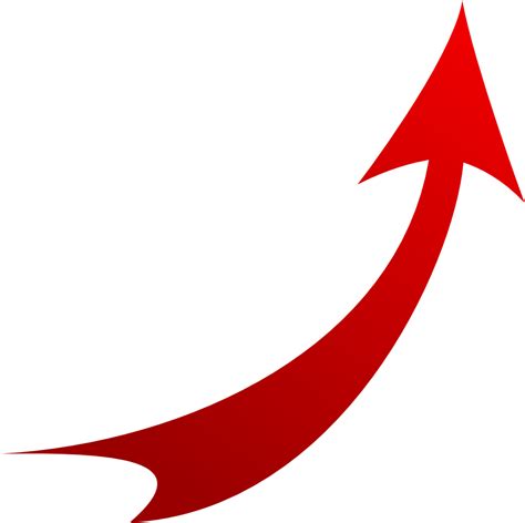 Download Images For > Red Curved Arrow Png - Curve Red Arrow Png PNG ...