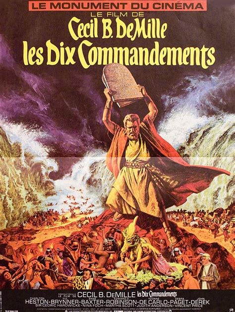 The ten commandments movie poster - scannerprof