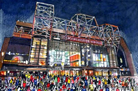 Old Trafford at Night, On Match Day | The home of Manchester… | Flickr