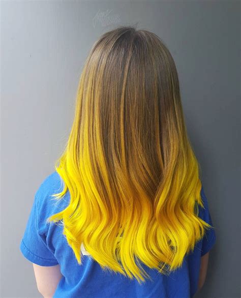 Ombre Hair Color, Hair Dye Colors, Hair Inspo Color, Yellow Hair Dye ...
