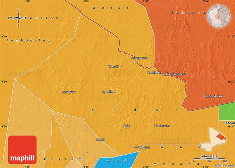 Political Map of Kidal