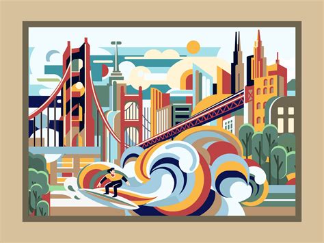 City Illustration for Print by Maimuna Aktar on Dribbble