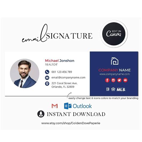 "Email Signature Template specially designed for Real Estate Agents to keep their… | Email ...