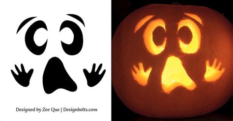 15 Free Printable Scary Halloween Pumpkin Carving Stencils / Patterns & Ideas 2015