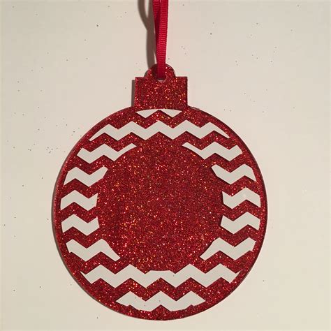 4.5 inch flat acrylic ornament | Ornaments design, Ornaments, Glitter ...