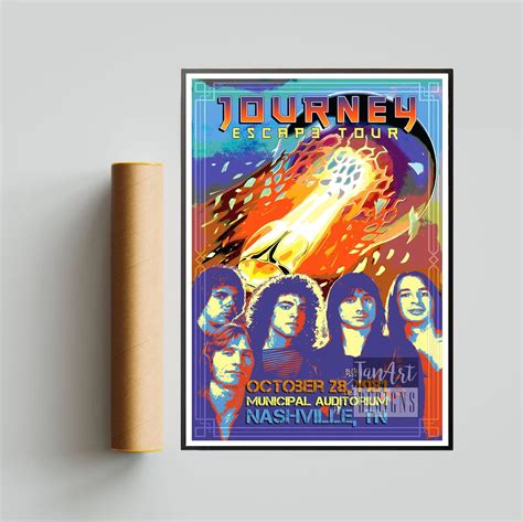 Journey 2023 Freedom Tour Poster, Journey Poster