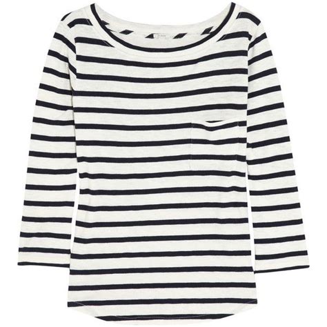 J.Crew Striped cotton top ($32) found on Polyvore Spring Business Casual, Business Casual ...