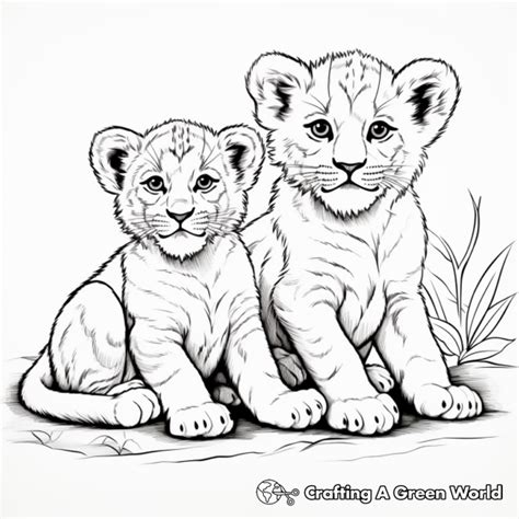 Lion Cub Coloring Pages - Free & Printable!