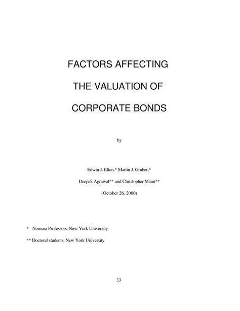 (PDF) Corporate Bonds