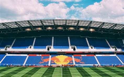 Download wallpapers Red Bull Arena, 4k, MLS, empty stadium, soccer ...