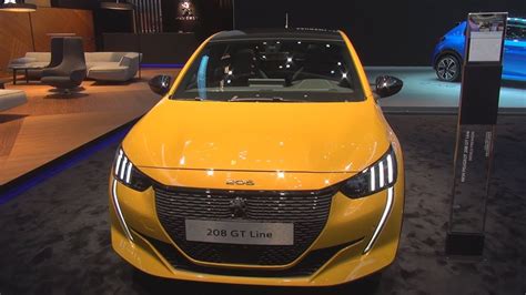 Peugeot 208 GT Line PureTech 130 S&S EAT8 Faro Yellow (2019) Exterior and Interior - YouTube