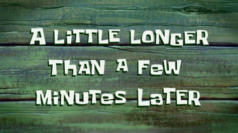 A Little Longer Than a Few Minutes Later | SpongeBob Time Card #72 - YouTube