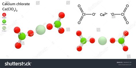 Calcium Chlorate Molecular Formula Caclo32 Cacl2o6: ilustración de stock 1069043135 | Shutterstock