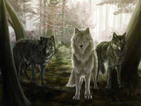 Wolf Forest by Louise-Goalby on Newgrounds