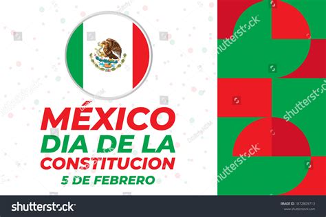 Mexico Constitution Day National Public Holiday Stock Vector (Royalty ...