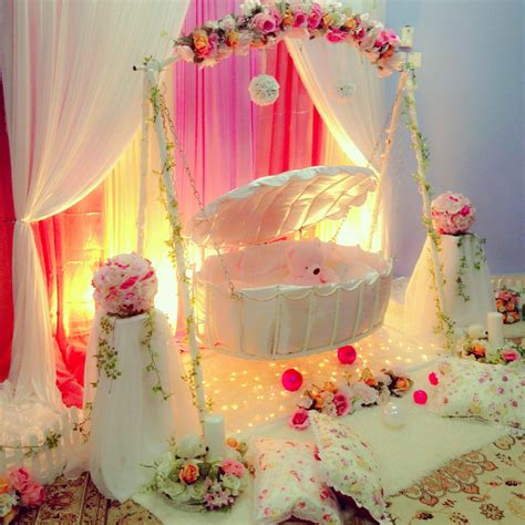 Pelamin buaian berendoi, cukur jambul, pakej aqiqah, mermaid theme ...