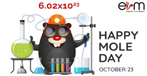 23rd October: Happy Mole Day - Explainer Video Makers