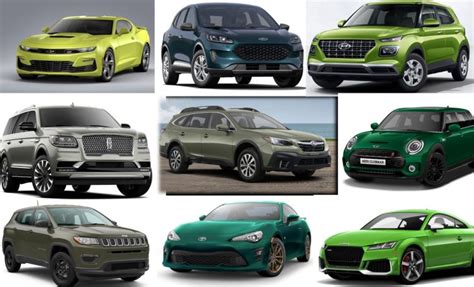 Unusual Car Colors: 2020 Models Available in Green - The News Wheel