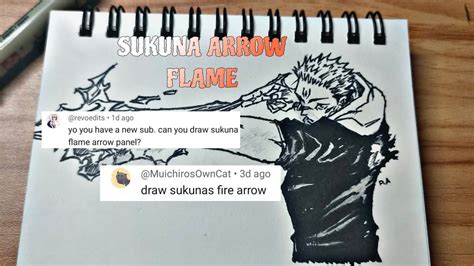 Drawing Sukuna Flame Arrow from Jujutsu Kaisen Manga #animeedit #animedrawing #animesketch # ...