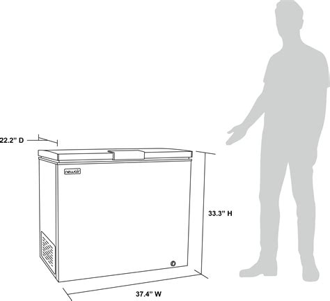 NewAir 7.0 Cu. Ft. Compact Chest Freezer in Cool Gray