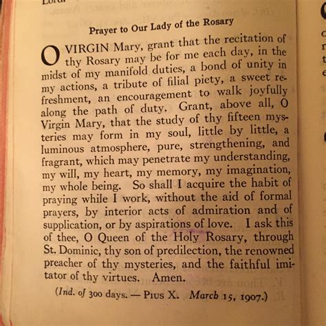 Prayer to Our Lady of the Rosary : r/Catholicism