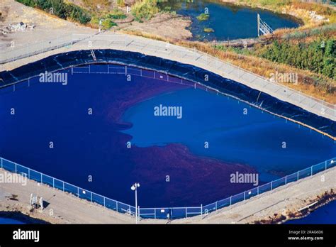 Aerial image of tar sands oil refinery, Alberta, Canada Stock Photo - Alamy