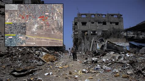 Gaza destruction revealed in UN satellite image – Channel 4 News