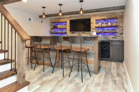 Barnwood Basement Remodel - Kowalske Kitchen & Bath