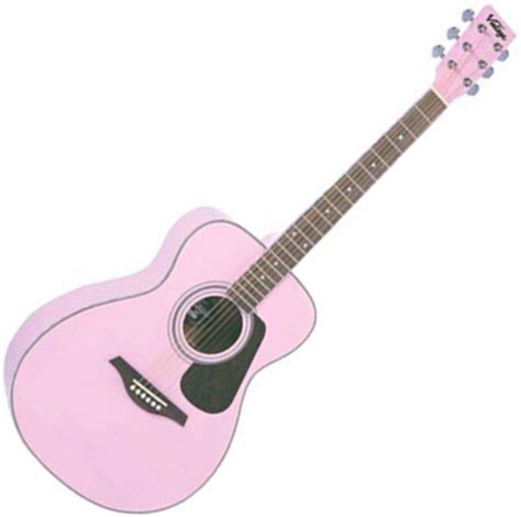 DISC Vintage V300 Acoustic Guitar, Pink | Gear4music