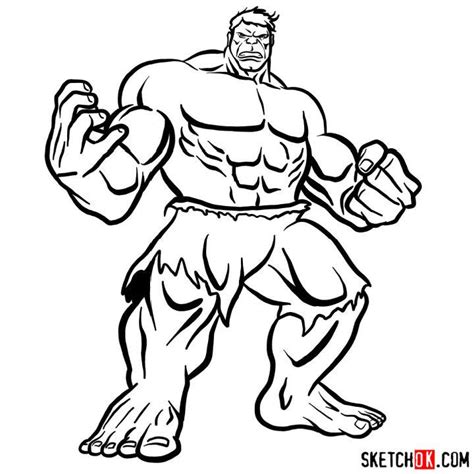 How To Draw Hulk Step By Step On Paper