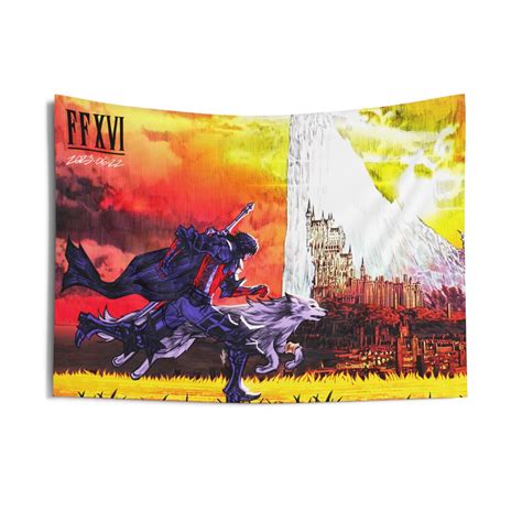 FF16 Clive & Torgal Wall Tapestry FF16 Wall Tapestry Final - Etsy