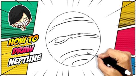 How to draw Neptune easy - YouTube