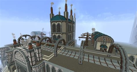 Airship Station | Including Schematics - Closed Project Minecraft Map