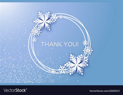 Thank you card merry christmas and happy new year Vector Image