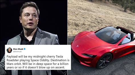 Elon Musk plans to launch a car, Tesla Roadster, to Mars and Tweeple ...