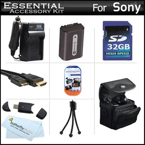 32GB Accessories Kit For Sony Cyber-Shot DSC-HX100V, DSC-HX200V Digital Camera Includes 32GB ...