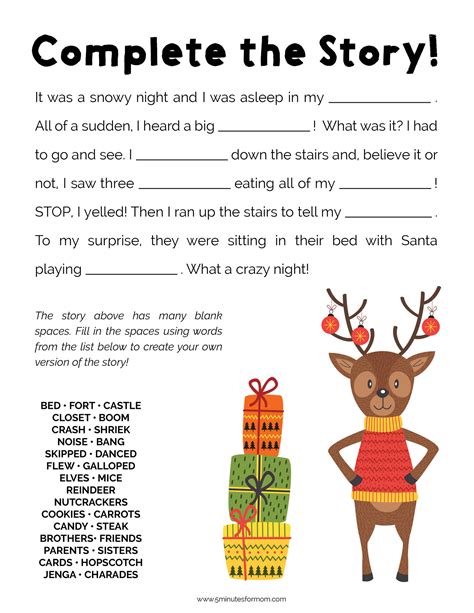 Christmas Printable Activities for Kids - 5 Minutes for Mom