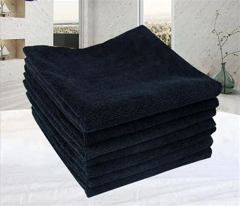 Black Towel Black Hand Towels washing towel Fashion living Item Travle gift-in Handkerchief ...