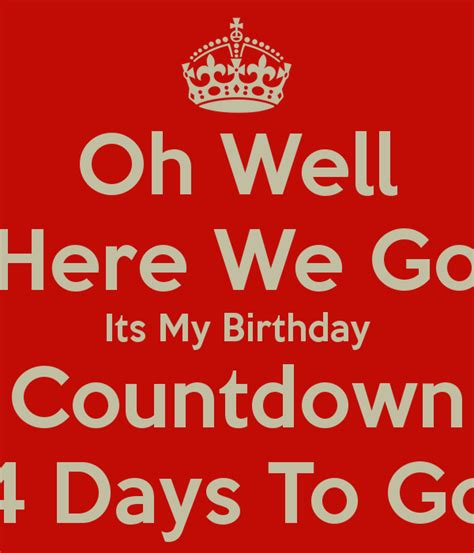 Happy Birthday Countdown Quotes - ShortQuotes.cc