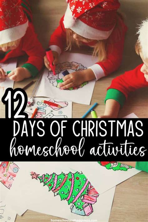 Fun 12 Days of Christmas Activities for Homeschoolers