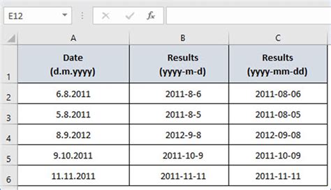 How to Convert Date Format d.m.yyyy to yyyy-mm-dd - ExcelNotes